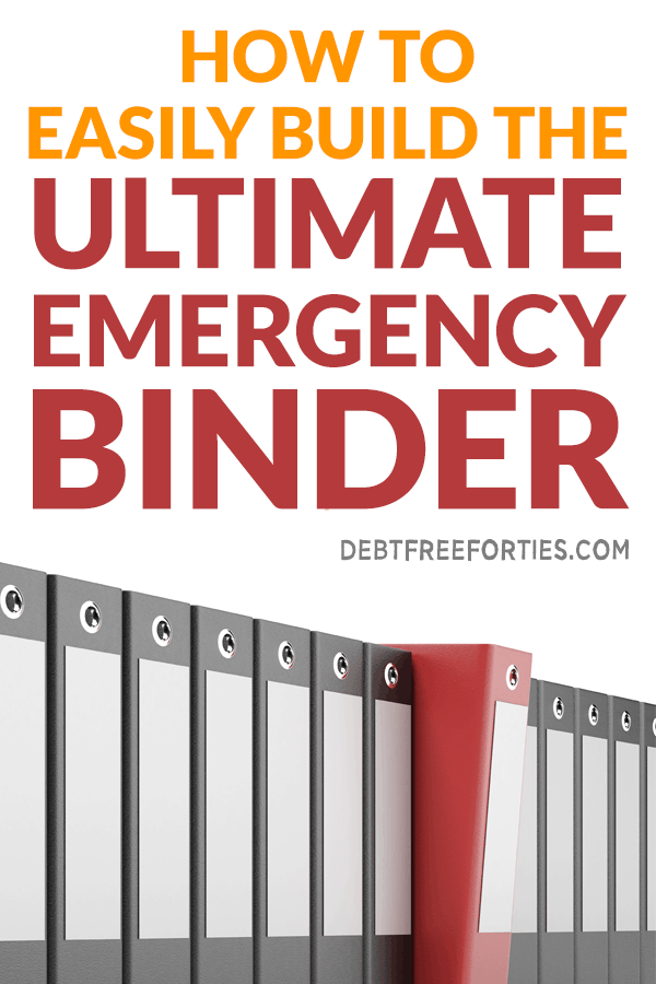 Creating an emergency binder is important for your family and finances. Without one, would you family know how to pay bills in an emergency? Get this step-by-step instruction on how to start building an emergency binder. #emergency #personalfinance #family