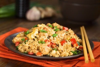 Chicken fried rice is an easy chicken dish that is cheap and quick to make