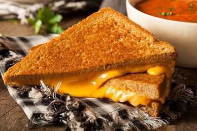 A cheap easy dinner idea that kids will love is grilled cheese and soup