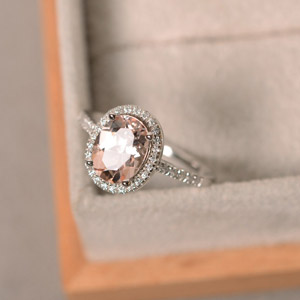 morganite wedding ring