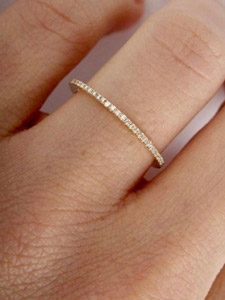 Cubic zarconia eternity ring